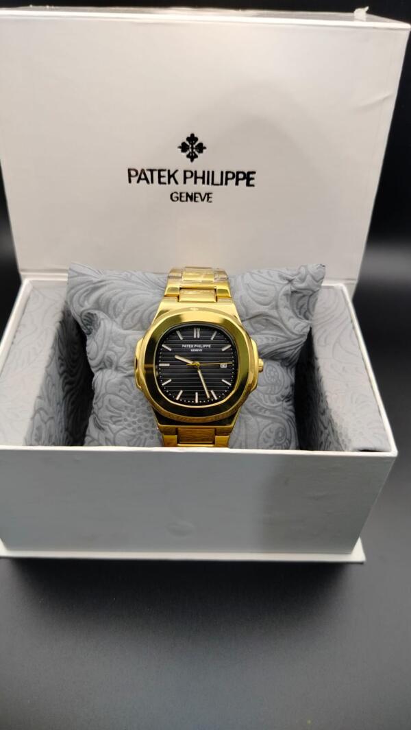 Patek Philippe Nautilus Full Gold Black Dial