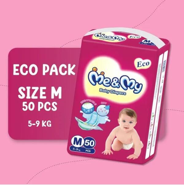 ME & MY ECO (M)-50PCS WITH FREE WIPES