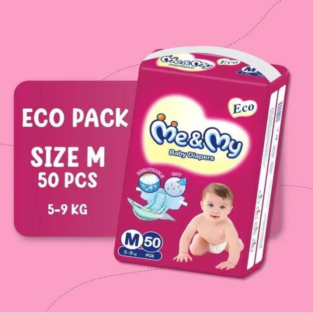 ME & MY ECO (M)-50PCS WITH FREE WIPES