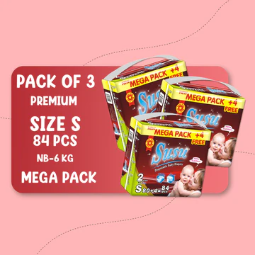SUSU MEGA PREMIUM (S)-84PCS BUNDLE PACK OF 3