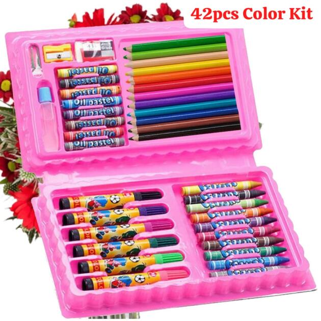42pcs Kids Art Coloring Kit