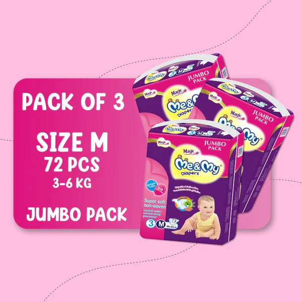 ME & MY MAGIC JUMBO (M)- 72 PCS BUNDLE PACKS OF 3