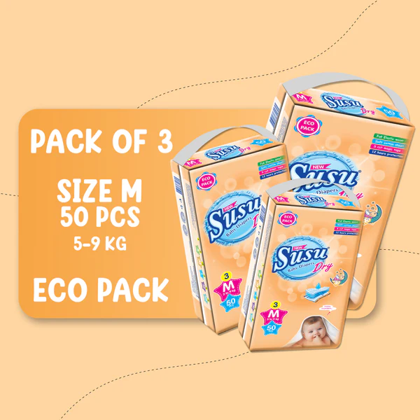 SUSU DRY ECO SIZE-M BUNDLE PACK OF 3