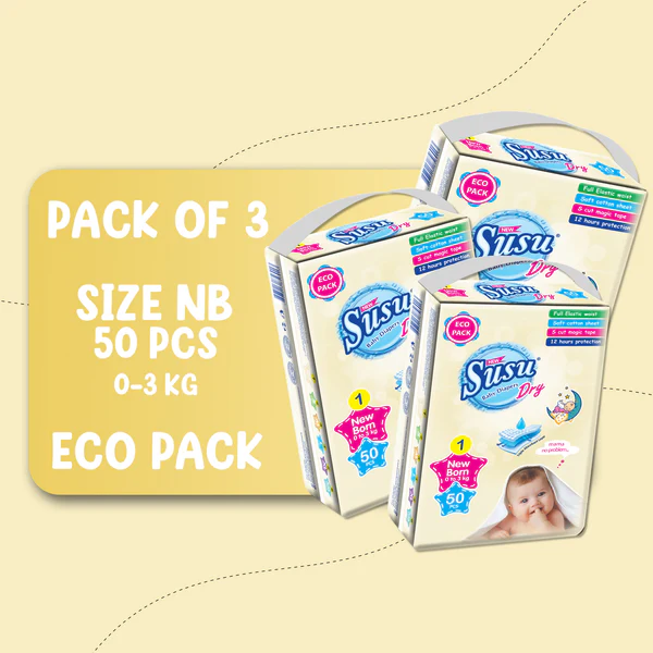 SUSU DRY ECO SIZE-NB BUNDLE PACK OF 3